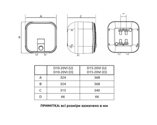 Бойлер MIDEA D15-20VI(U)(7668)