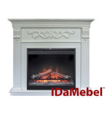 Каминокомплект IDaMebel Marseille DF2624L-INT Белый Ясень
