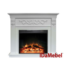 Каминокомплект IDaMebel Marseille Jupiter Белый Ясень