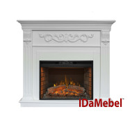 Каминокомплект IDaMebel Marseille Goodfire 26 Белый Ясень