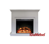 Каминокомплект IDaMebel Montreal Jupiter Белый