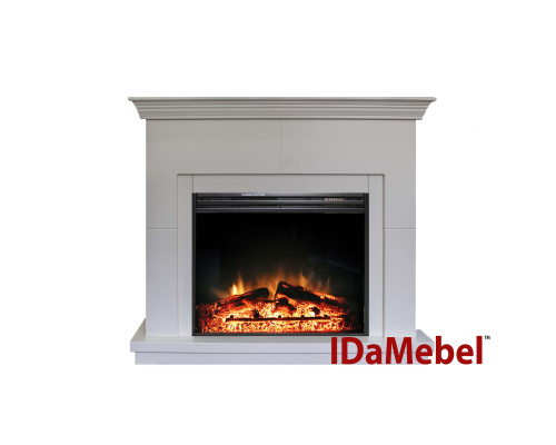 Каминокомплект IDaMebel Montreal Jupiter Белый