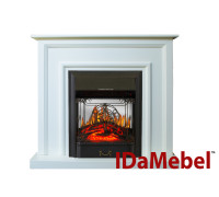 Каминокомплект IDaMebel Adele Белый Majestic Black