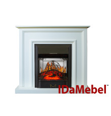 Каминокомплект IDaMebel Adele Белый Majestic Black
