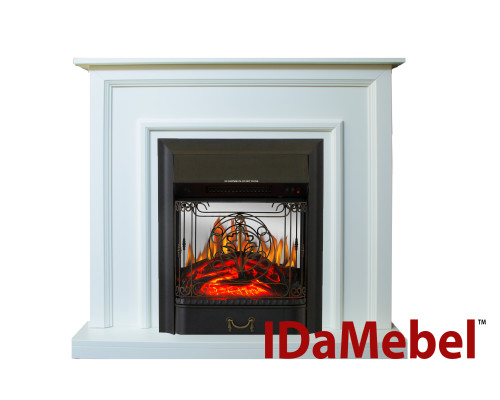 Камінокомплект IDaMebel Adele Білий Majestic Black