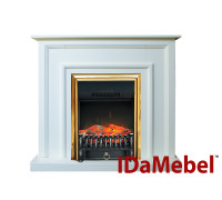 Камінокомплект IDaMebel Adele Білий Fobos Brass