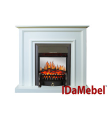 Каминокомплект IDaMebel Adele Белый Fobos Black