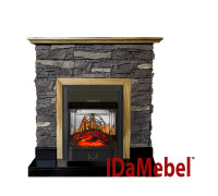 Каминокомплект IDaMebel Gemma Majestic Black