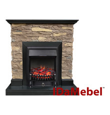 Каминокомплект IDaMebel Gemma Brown Fobos Black