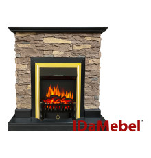 Каминокомплект IDaMebel Gemma Brown Fobos Brass