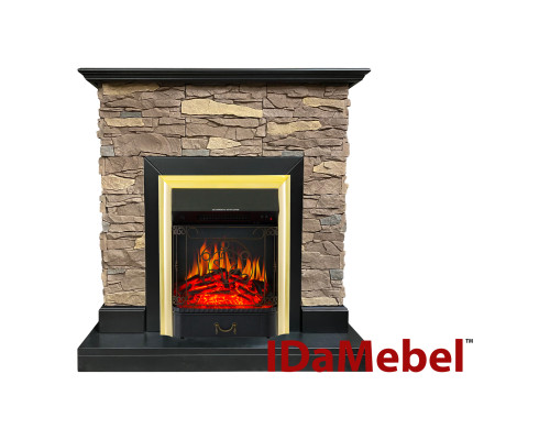 Каминокомплект IDaMebel Gemma Brown Majestic Brass