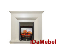 Каминокомплект IDaMebel Gloria Белый Fobos Black