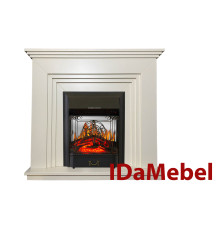 Каминокомплект IDaMebel Gloria Белый Majestic Black