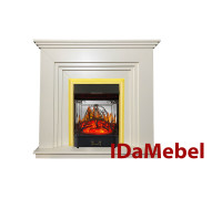Каминокомплект IDaMebel Gloria Белый Majestic Brass