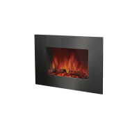 Електрокамін із обігрівом Electrolux EFP/W-1250ULS Black зі звуком