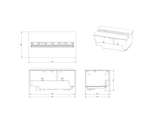 Электрокамин Dimplex Cassette 400 LED LOG (с дровами) со звуком