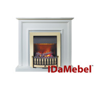 Камінокомплект IDaMebel Adele Білий Danville Antic Brass