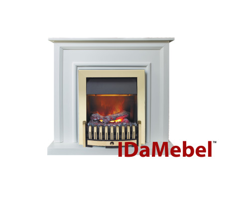 Каминокомплект IDaMebel Adele Белый Danville Antic Brass