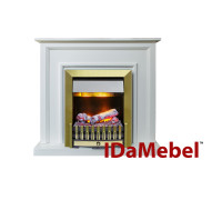Каминокомплект IDaMebel Adele Белый Danville Brass