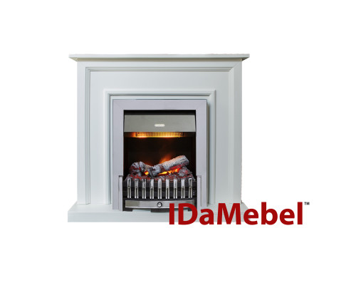 Каминокомплект IDaMebel Adele Белый Danville Chrome