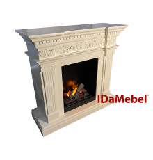 Каминокомплект IDaMebel Amalfi белый Cassette 400