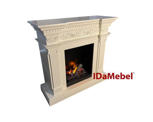 Каминокомплект IDaMebel Amalfi белый Cassette 400