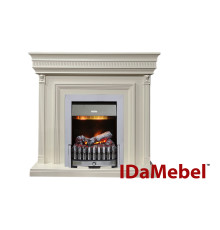 Каминокомплект IDaMebel Beethoven белый Danville Chrome