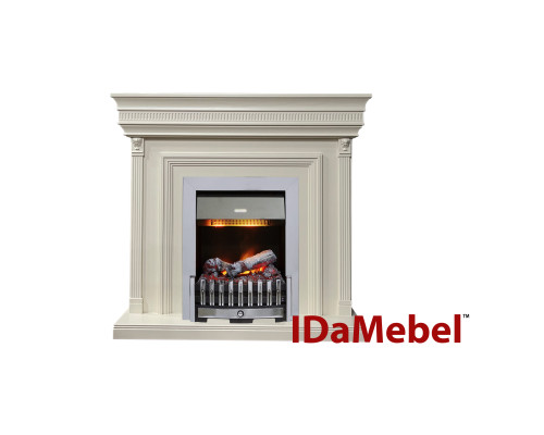 Каминокомплект IDaMebel Beethoven белый Danville Chrome