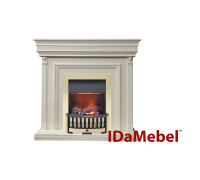 Камінокомплект IDaMebel Beethoven білий Danville Antic Brass