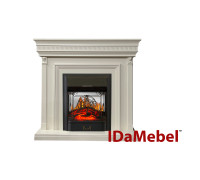 Камінокомплект IDaMebel Beethoven білий Majestic Black