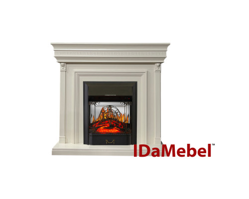 Камінокомплект IDaMebel Beethoven білий Majestic Black
