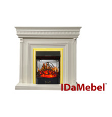 Каминокомплект IDaMebel Beethoven белый Majestic Brass