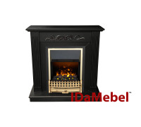 Каминокомплект IDaMebel Elaine темный шоколад Atherton