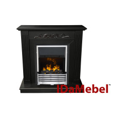 Каминокомплект IDaMebel Elaine темный шоколад Flagstaff