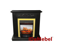 Каминокомплект IDaMebel Elaine темный шоколад Fobos Brass