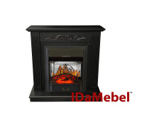 Каминокомплект IDaMebel Elaine темный шоколад Majestic Black