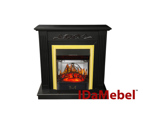 Каминокомплект IDaMebel Elaine темный шоколад Majestic Brass