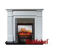 Каминокомплект IDaMebel Julia Белый Fobos Black