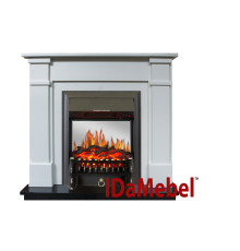 Каминокомплект IDaMebel Julia Белый Fobos Black