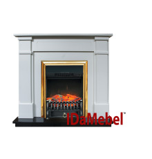 Каминокомплект IDaMebel Julia Белый Fobos Brass