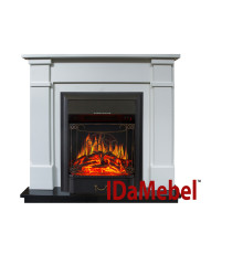 Каминокомплект IDaMebel Julia Белый Majestic Black