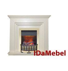 Каминокомплект IDaMebel Gloria Белый Danville Antique Brass