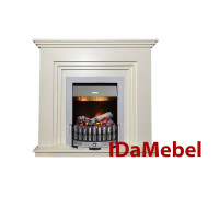 Камінокомплект IDaMebel Gloria Білий Danville Chrome
