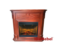 Каминокомплект IDaMebel Chicago DF2608 коричнево-красный