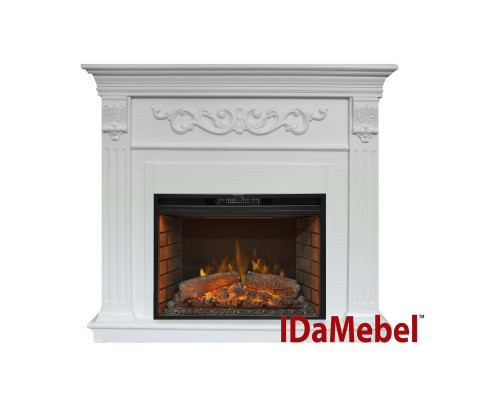 Каминокомплект IDaMebel Marseille Белый Goodfire 26