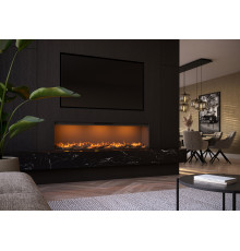 Электрокамин с обогревом Faber by Dimplex E-Slim Linear 1700-450 фронтальный паровой