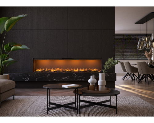 Электрокамин с обогревом Faber by Dimplex E-Slim Linear 2200-450 фронтальный паровой